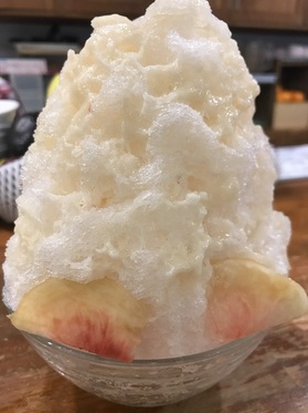 桃かき氷