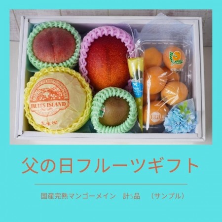 父の日ギフト フラワー&フルーツギフト 【国産完熟マンゴー入り】